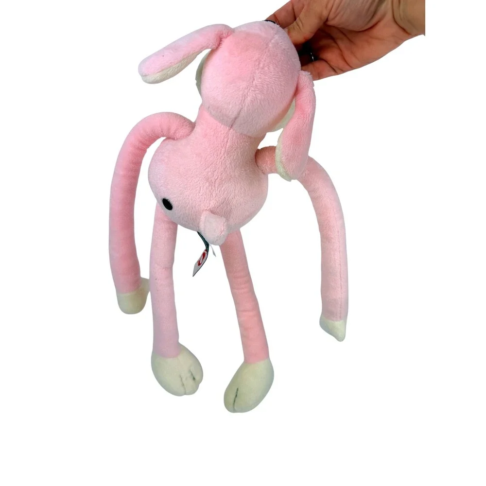 FAO Schwarz Pink Long Leg Dog Plush Stuffed Animal Toy 16 inch Toys R Us 2011 BH